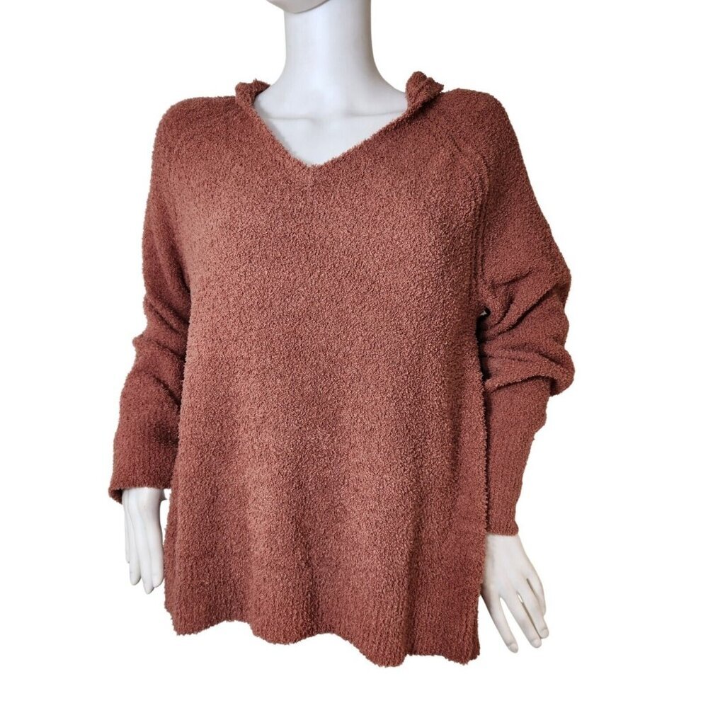 Tommy Bahama Women's Size M Sweater Sea Swell Hooded  Cinnamon Cedar (17)